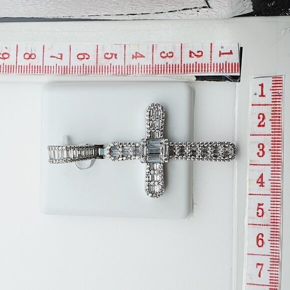 - 925 Sterling Silver Plated CZ Pendant, EVBRS511 - Picture 10 of 10